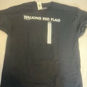 Walking Red Flag Graphic T-Shirt
